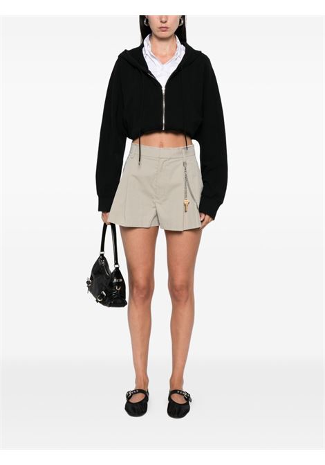 Grey chain-detail high-waist trousers Alexander Wang - women ALEXANDER WANG | 1WC3254884051